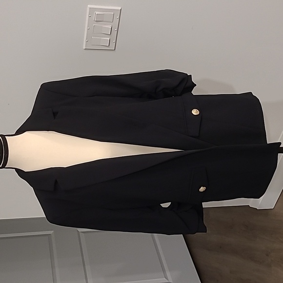 River Island Jackets & Blazers - River Island Size 10 Black 3/4 Sleeve Blazer